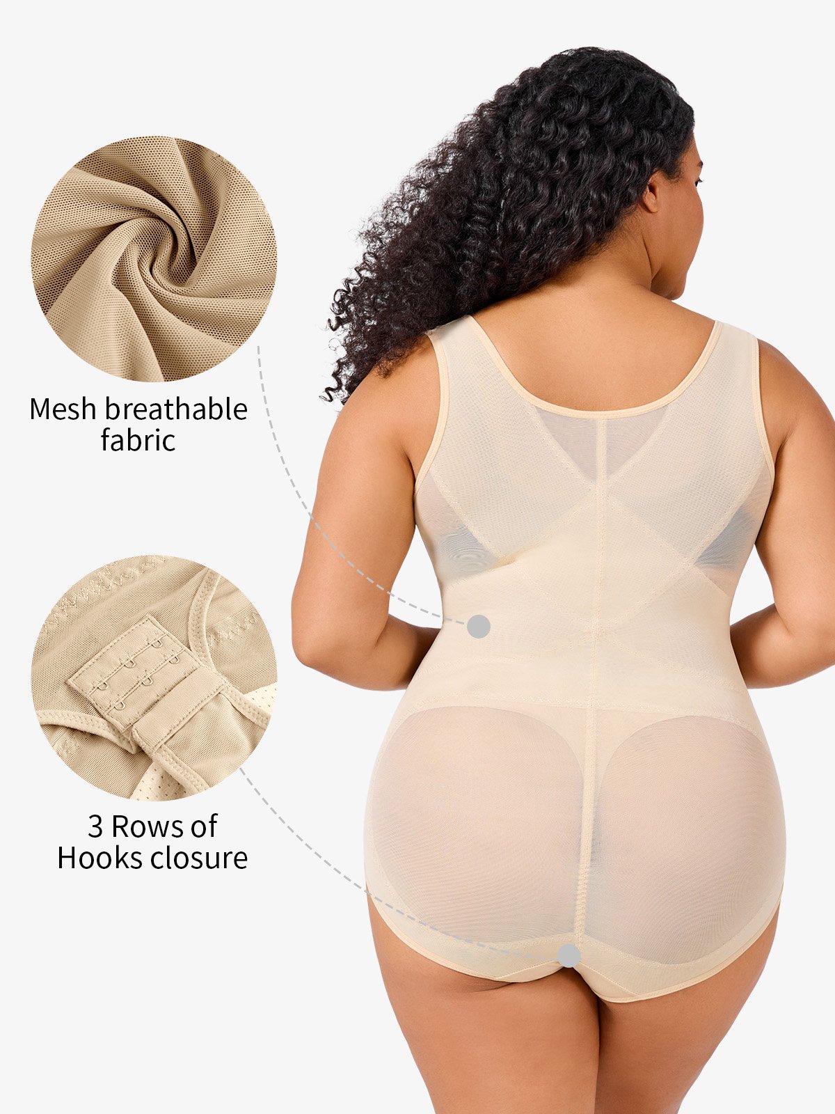 💝Women 2025 Tummy Control Mesh Slimming Girdles Shapewear Bodysuit