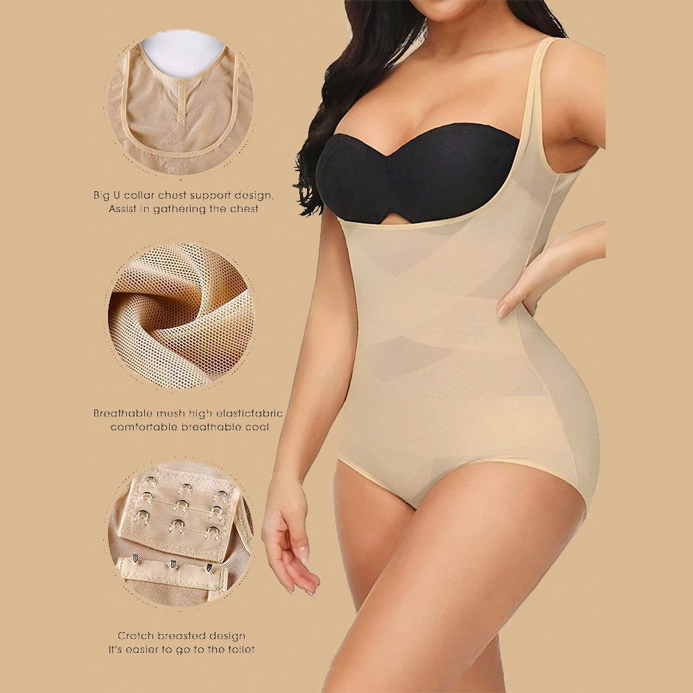 💝Women 2025 Tummy Control Mesh Slimming Girdles Shapewear Bodysuit