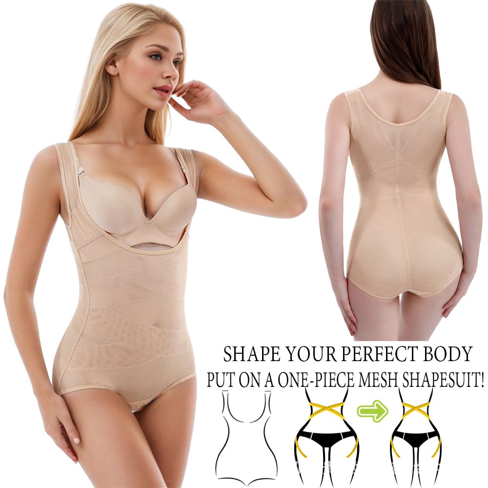 💝Women 2025 Tummy Control Mesh Slimming Girdles Shapewear Bodysuit