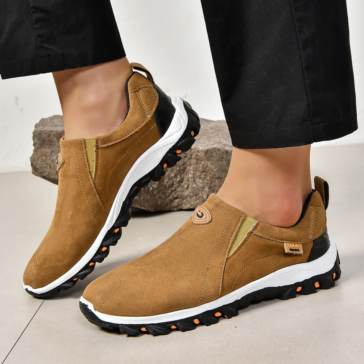 ✨Best Sale-1 Men's Loafer✨Men's Outdoor Breathable Walking Slip On Loafers With Arch Support