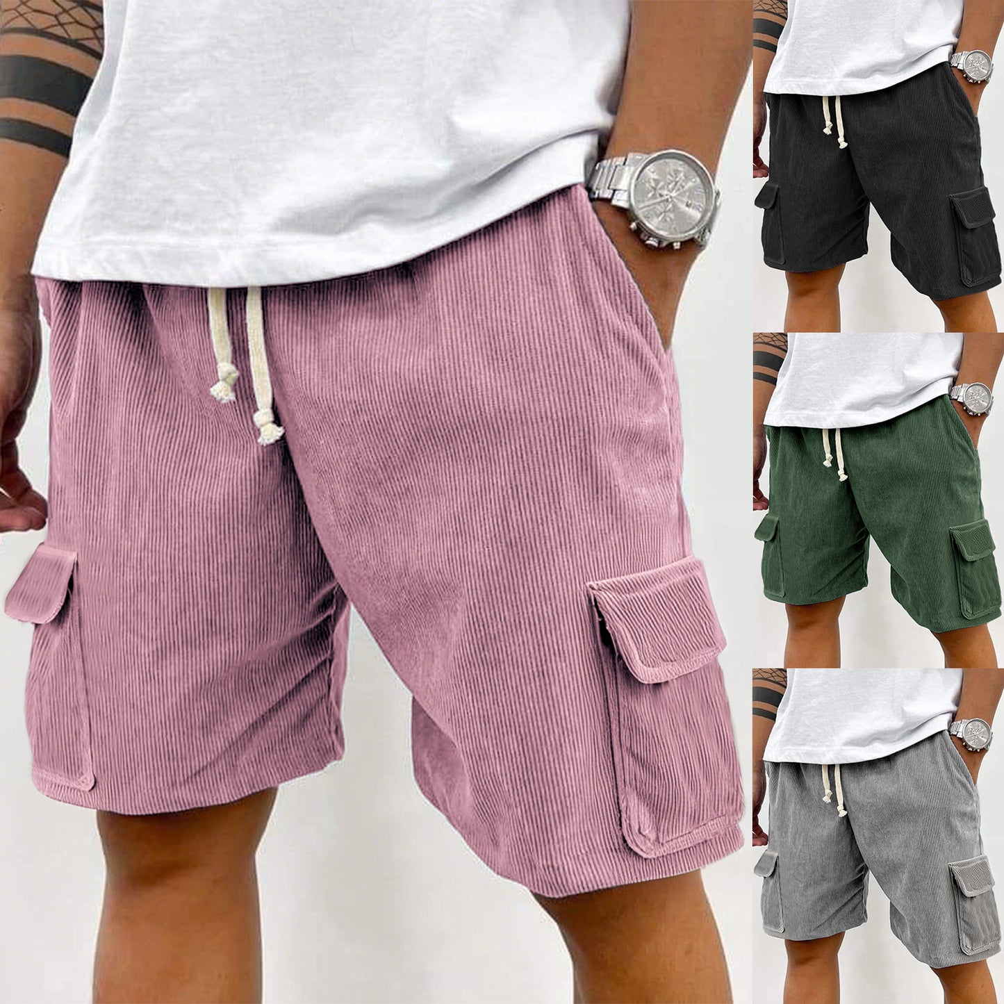 ✨Top-1 Men's Retro Shorts✨|Men's Retro Corduroy Shorts with Practical Pockets