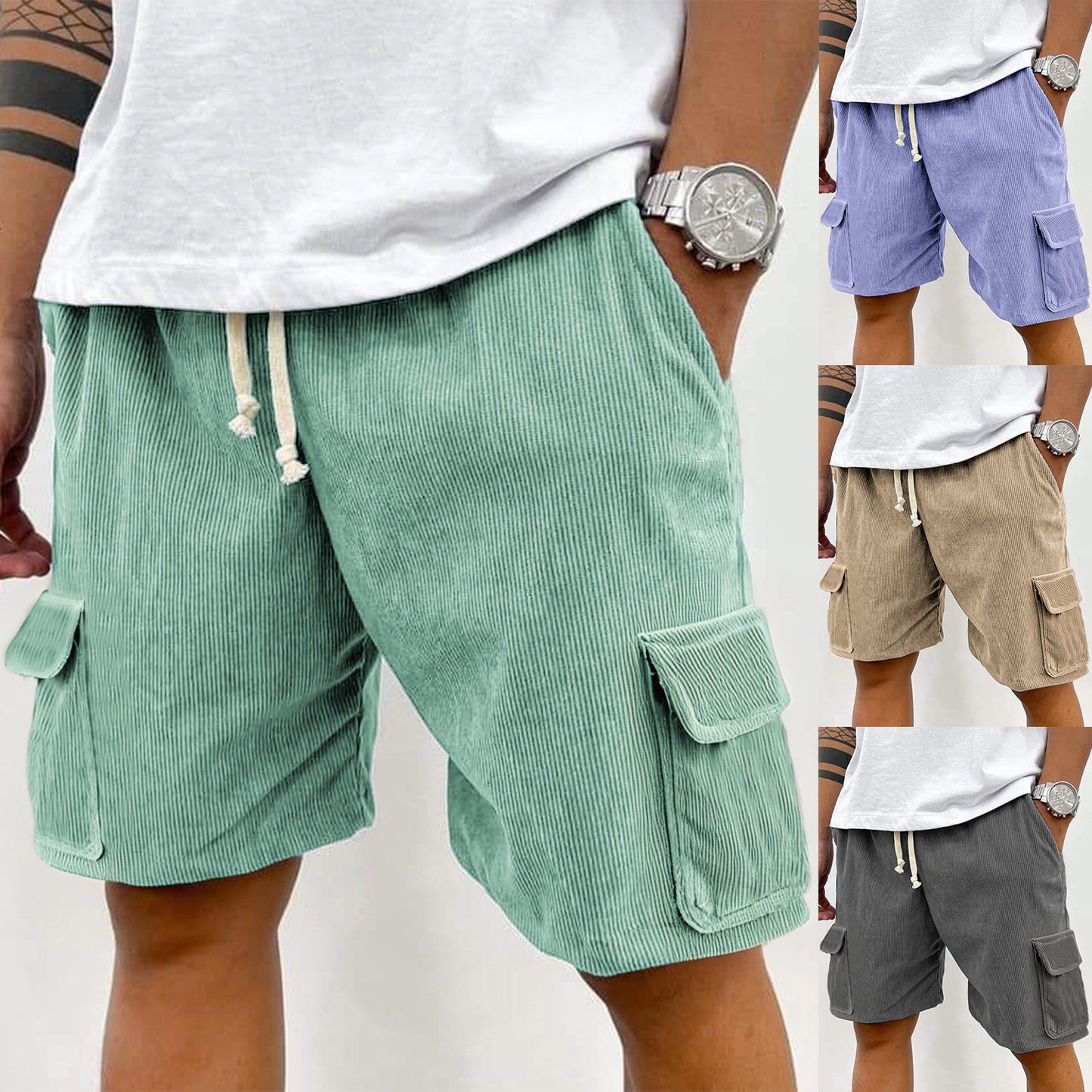 ✨Top-1 Men's Retro Shorts✨|Men's Retro Corduroy Shorts with Practical Pockets