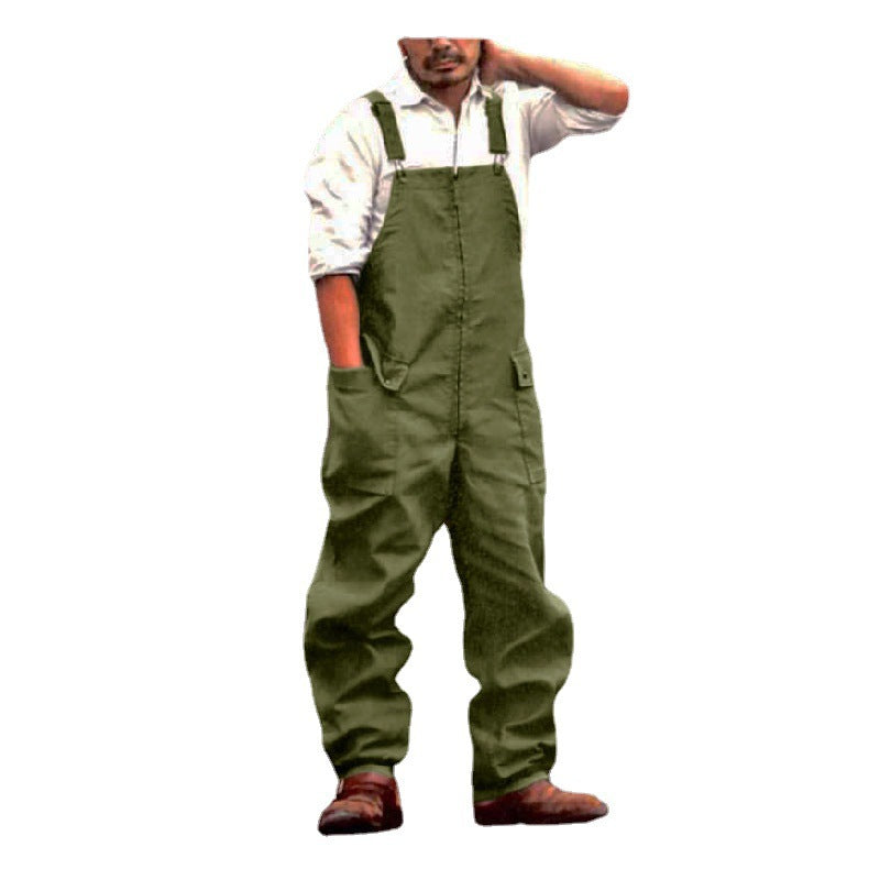 Retro men's cargo pants, new loose large size casual cargo pants
