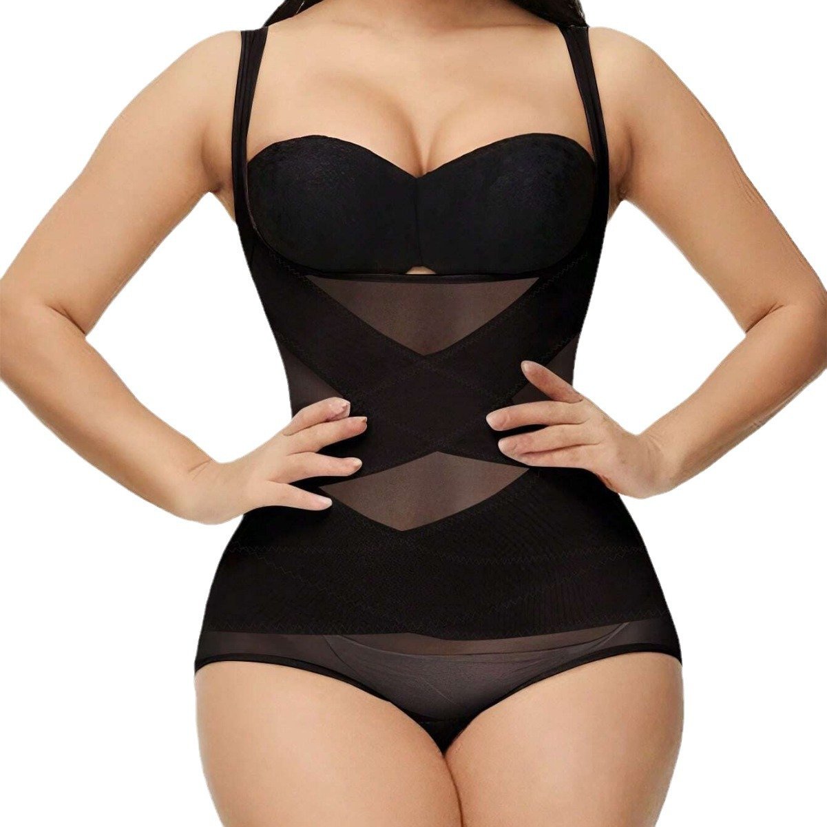💝Women 2025 Tummy Control Mesh Slimming Girdles Shapewear Bodysuit