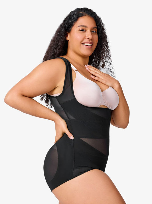 💝Women 2025 Tummy Control Mesh Slimming Girdles Shapewear Bodysuit