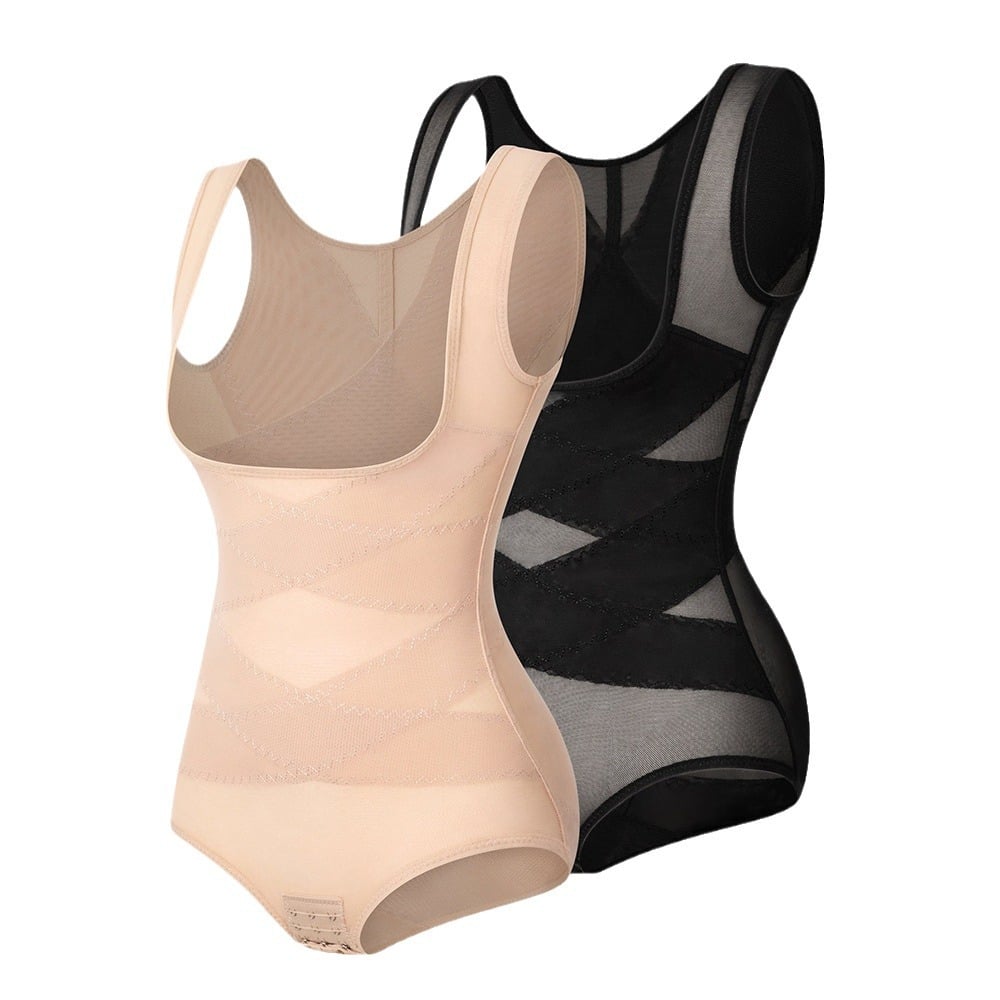 💝Women 2025 Tummy Control Mesh Slimming Girdles Shapewear Bodysuit