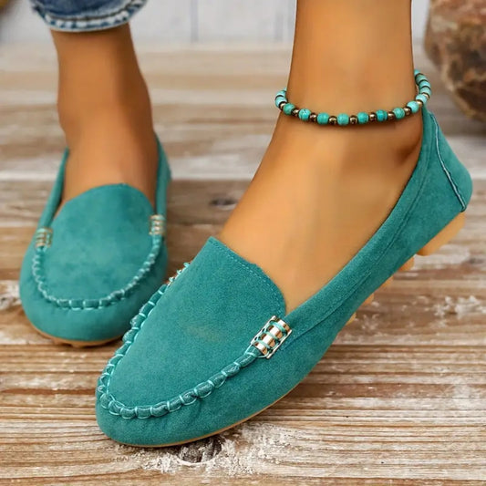 ✨Best-1 Sale Loafers✨|Women's Fall/Winter Metal Decor Loafers Casual Slip On Flat Shoes