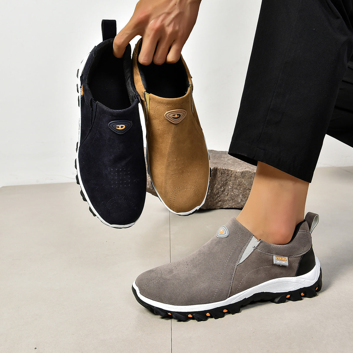 ✨Best Sale-1 Men's Loafer✨Men's Outdoor Breathable Walking Slip On Loafers With Arch Support