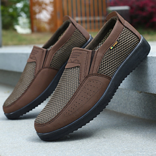 ✨Top-1 Men's Walking Shoes✨Men's Mesh Breathable Loafers Slip-on Casual Shoes