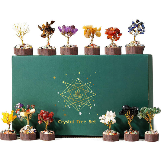 🍀Best-1 FortuneX Tree🍀12pcs Of A Seven Chakras Crystal  Fengshui Trees