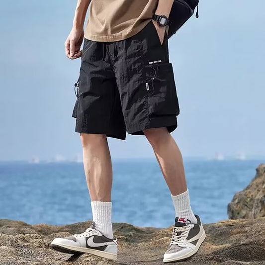 ✨Top-1 Men's Hiking Shorts✨|Men’s Drawstring Quick-Dry Cargo Shorts with Big Pockets
