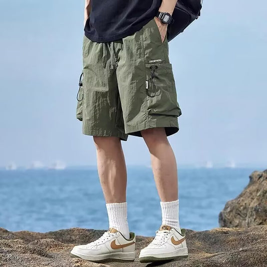 ✨Top-1 Men's Hiking Shorts✨|Men’s Drawstring Quick-Dry Cargo Shorts with Big Pockets