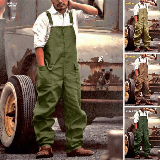 Retro men's cargo pants, new loose large size casual cargo pants